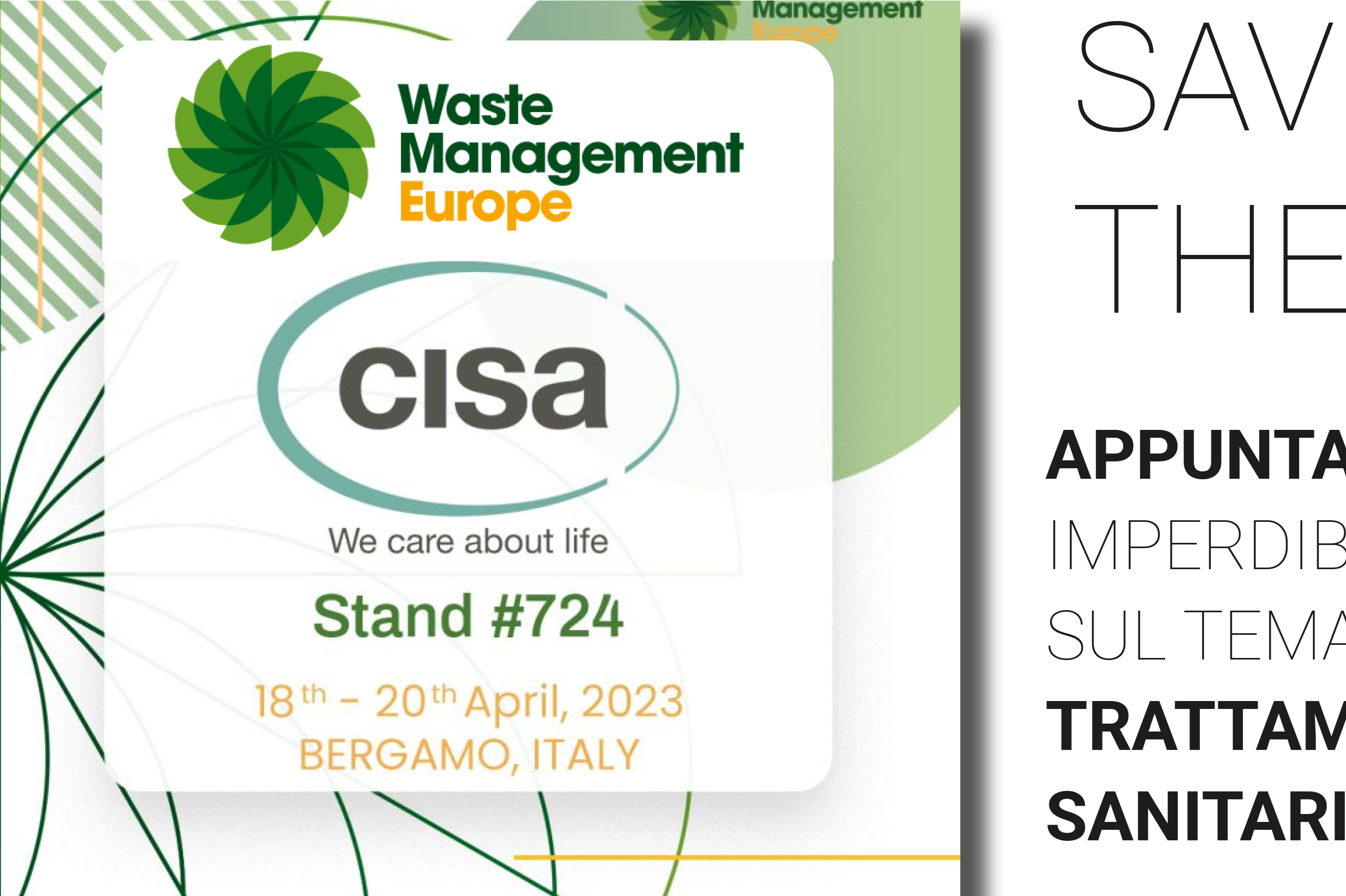 CISA GROUP AL WASTE MANAGEMENT EUROPE 2023, l’appuntamento europeo con focus la gestione dei rifiuti e l’economia circolare